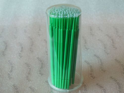 Dental micro tips endo aplicators qty -100 box-1 (yellow,green,white-any 1color) for sale