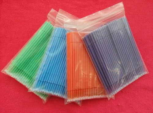 NEW 20 Packs Dental Disposable Micro Applicator Brush Bendable Sticks Large size