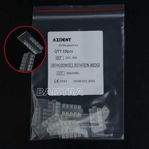 Sale 100 pcs dental orthodontics rotation wedge clear-color high elastic rubber for sale