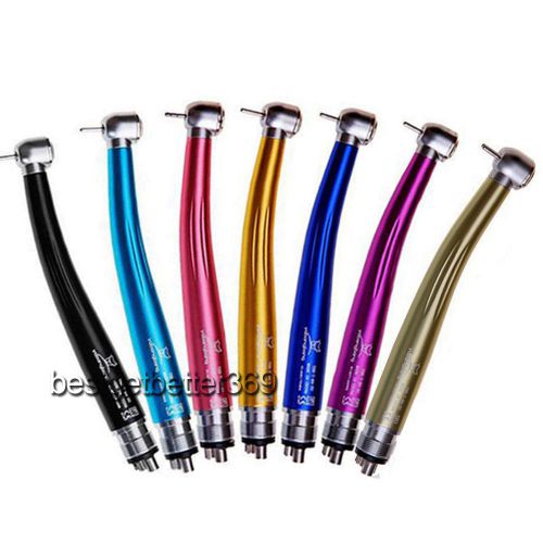 7 Colors!! NSK Style Dental High Speed Handpiece Push Button Type 4Hole