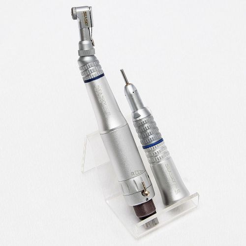 Dental slow low speed straight contra angle handpiece w/ e-type air motor 4 hole for sale