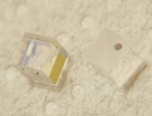 Small UV Blue Laser Polarizing Beam Splitter Combiner Cubes 3mm Lot 2x Tiny