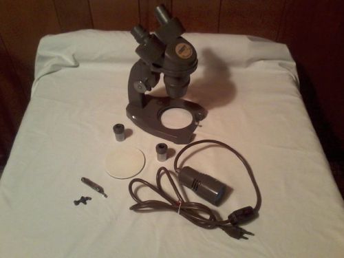 Swift Stereo Ninety Microscope With 10X Occulars on a 1X &amp; 3X Turret No. 656090