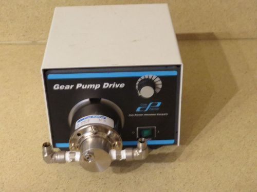 COLE PARMER GEAR PUMP DRIVE MODEL # 75211-10 W/ 07003-02 HEAD