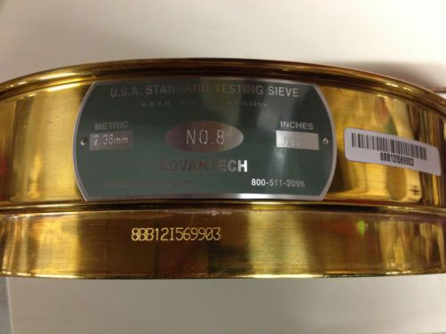 Advantech 12in diamter usa standard testing sieve for sale