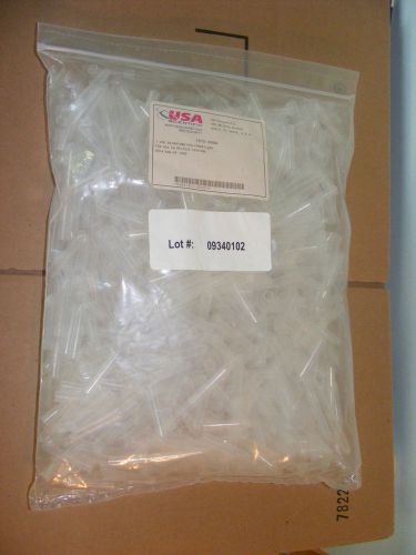 USA SCIENTIFIC 1.2ml MICROTUBE  POLYPROPYLENE QTY 1000 New sealed bag #1412-0000