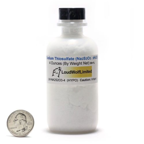 Sodium Thiosulfate / Fine Powder / 4 Ounces / 99+% Pure / SHIPS FAST FROM USA