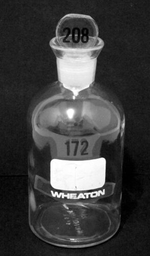 WHEATON 172 BOTTLE WITH GROUND GLASS 208 STOPPER