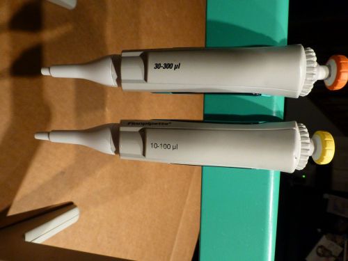 Set of 2 labsystems finnpipette pipettes 10-100ul and 3-300ul for sale