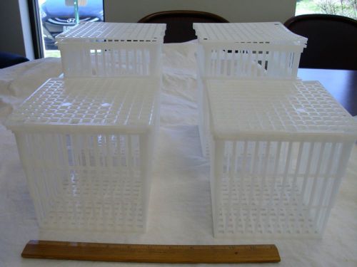 Bel-Art Scienceware Polypropylene Baskets with Lids, 6x6x6 - set of 6, NIB
