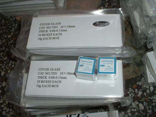 Glass Micro Cover Slips - Microscope Slide Covers -FREE SHIPPING  10 box