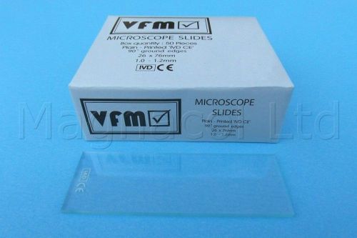 Microscope Slides: Plain  (6 Packs of 50,= 300 slides)