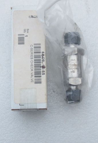 Parker 3/8&#034; Stainless Steel Check Valve 6Z(A)-C6L-1-SS  Several Avail  New