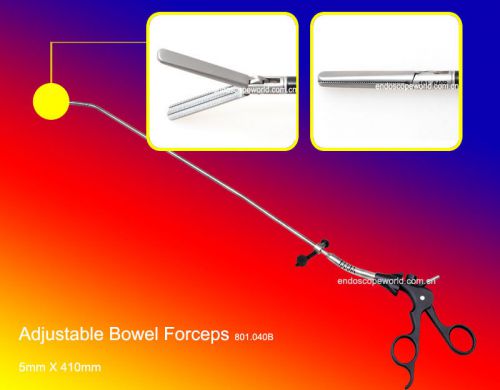 Brand New Adjustable Bowel Forceps Laparoscopy