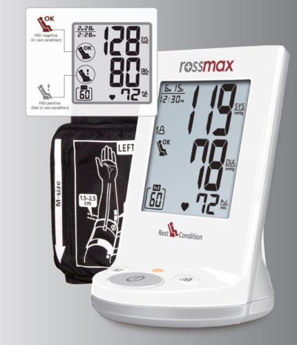 Digital upper arm bp monitor blood pressure monitor aami approved rossmax ad761 for sale