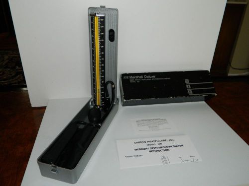 Marshall Deluxe Model 100 Desk Model Mercurial Sphygmomanometer NOS. NIB. Japan