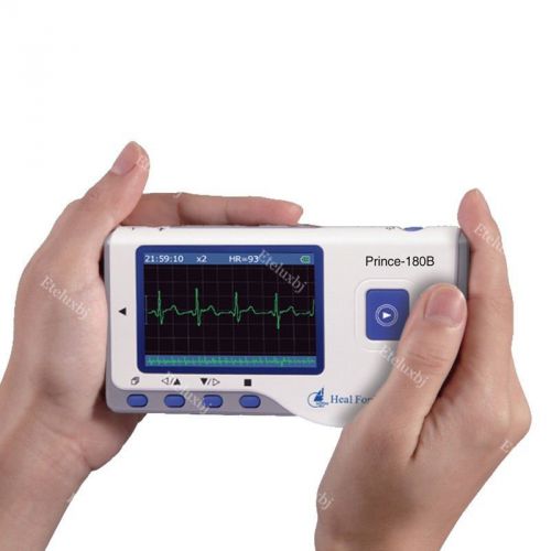 Pc-80b portable heart ecg monitor software usb probe oximeter electrocardiogram for sale