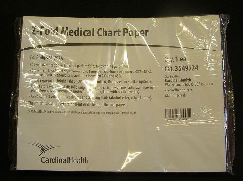 Cardinal Health 3549724 Z-Fold Allegiance Medical Chart Paper