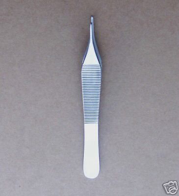 24 Adson Tissue 1x2 Teeth 4.75&#034; Forceps Surgical Veterinary Instruments