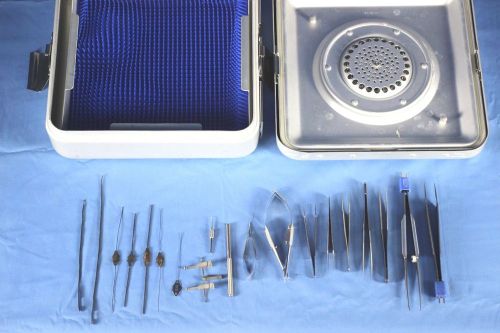 Surgical ophthalmic eye surgery cataract instrument set tray -- warranty for sale