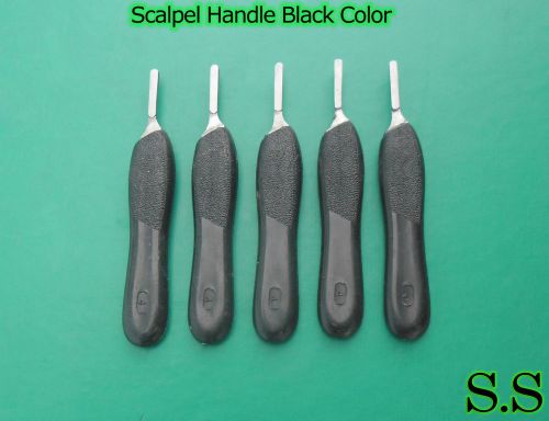 5 Pcs Scalpel Handle #4 with Black Color Surgical Instruments