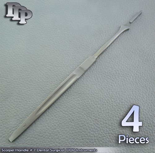 4 Pieces Of Scalpel Handle # 7 Dental Surgical  DDP Instruments