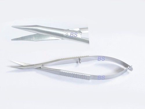 New ss tenotomy scissors curved blades sharp tips 11 16 21 mm eye ophthalmic ent for sale