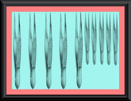 50 splinter forceps (fine point) ems medical emt 3.5&#034;+4.5&#034; surgical instruments for sale