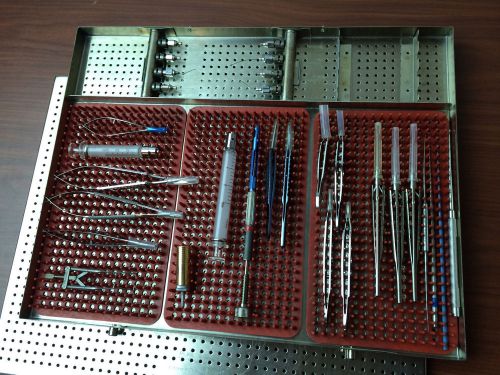 KATENA and STORZ OPHTHALMIC INSTRUMENTS Assortment with TRAY