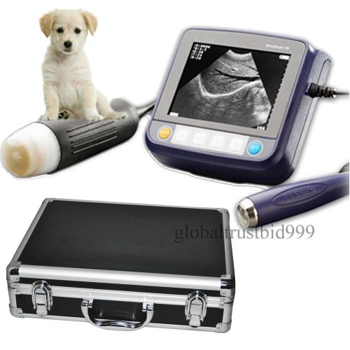 Veterinary ultrasound scanner machine w animal 2.5 / 3.5mhz waterproof probe for sale
