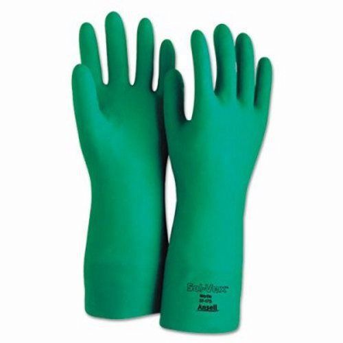 Ansellpro Sol-Vex Sandpatch-Grip Nitrile Gloves, Green, Size 9 (ANS371759)