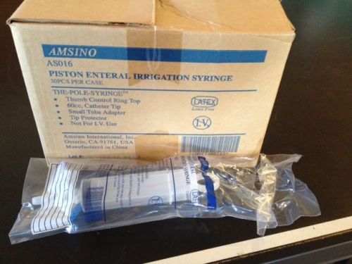 Amsino qty 30 *new* as016 piston syringe enteral irrigation for sale
