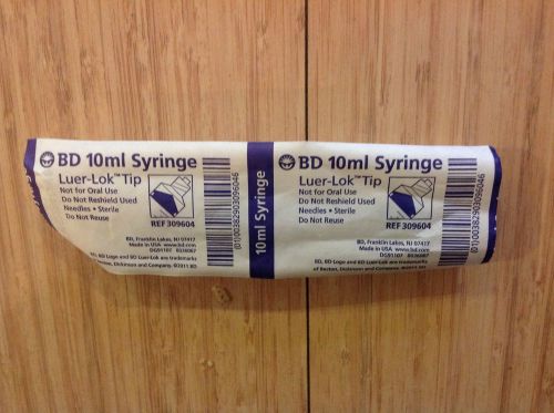 BD Luer-lok 10ml disposable Syringe -lot of 30