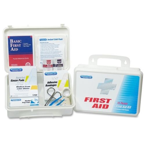 Physicianscare first aid kit - 131x piece(s) for 25 x individual(s) -7&#034;x10&#034;x3&#034; for sale