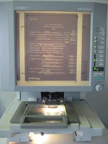 Minolta MS6000 Microfiche/Microfilm Viewer/Scanner – Complete and Working