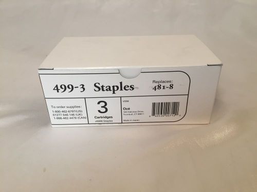 OCE/IMAGISTIC/SHARP 499-3  STAPLES (BOX PK. 3 CART. )