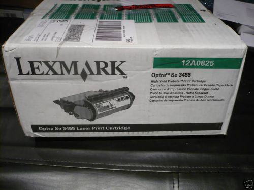 New OEM Lexmark 12A0825 Black Toner Cartridge open box