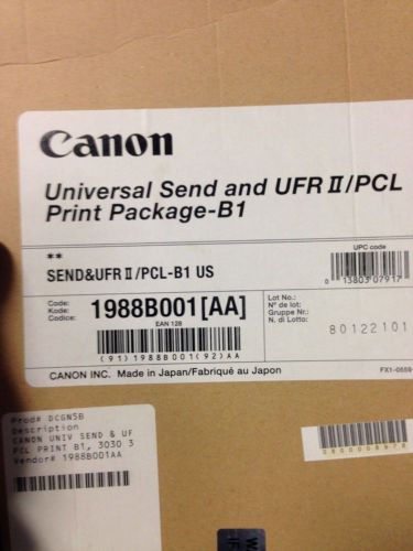 CANON UNIVERSAL SEND AND UFR / PCL PRINT PACKAGE - B1 1988B001[AA]