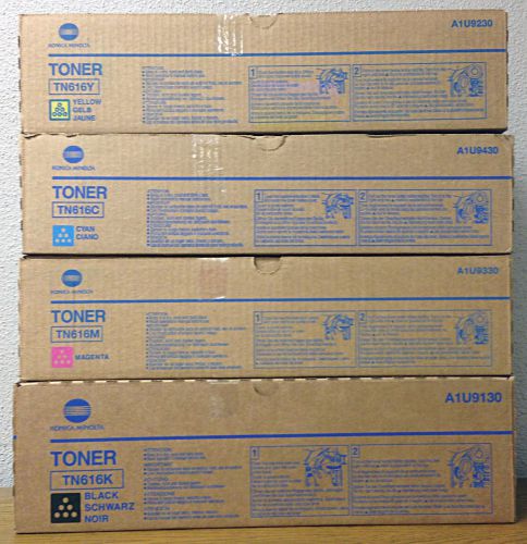 Konica Minolta Pro C7000 OEM Toner -SET OF 4 CMYK -TN616K,TN616C,TN616Y&amp; TN616M