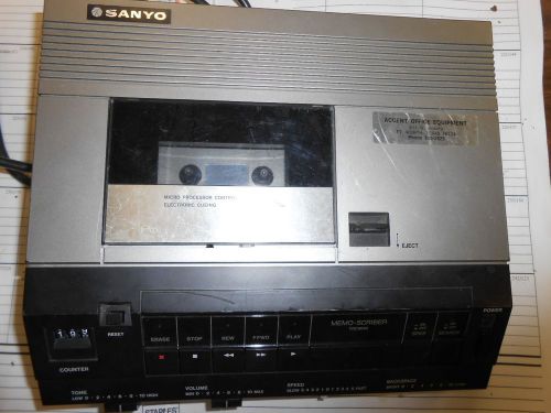 SANYO TRC9010 Standard Cassette Transcriber Recorder NOT TESTED