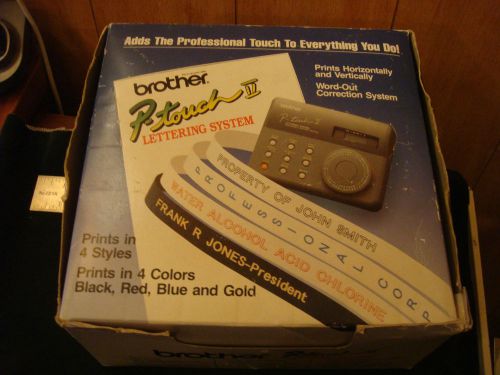 Brother p-touch II lettering system PT-8 labler Works great