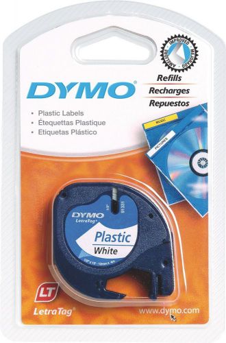 Dymo letratag tapes 91331 pearl white plastic refill labels for letra tag &amp; qx50 for sale