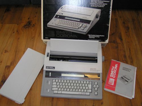 EUC! Smith Corona 640 DLD Word Processing Typewriter &amp; Manual &amp; Box