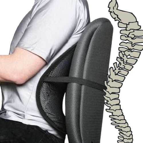 Cool Vent Mesh Back Lumbar Support For Office Chair, Car, And Others