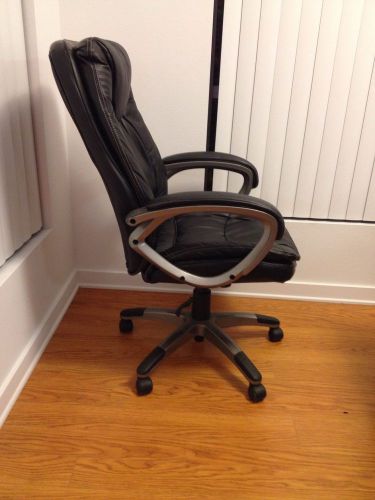 Staples Black Leather Office Chair