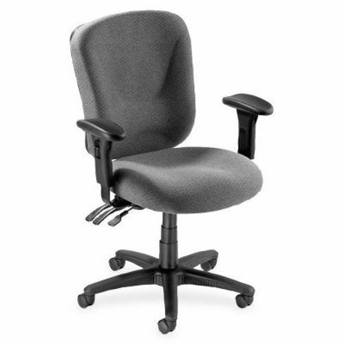 Lorell Mid-back Task Chair, 26-3/4&#034;x26&#034;x39-1/4-42&#034;, Gray (LLR66125)