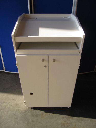 White lectern cabinet for sale