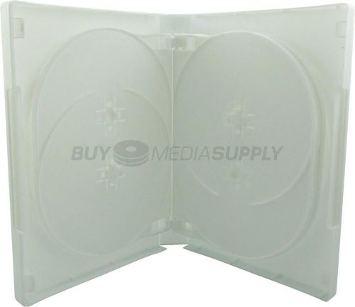 27mm White 8 Discs DVD Case - 100 Pack