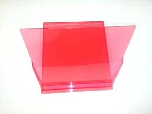 100 new high quality 5 1/4&#034; transparent red calendar cases, bl79tred for sale