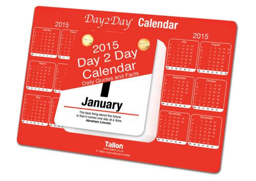 2015 Day 2 Day Desktop Tear Off Calender With Daily Quotes  -Desk Planner Wall